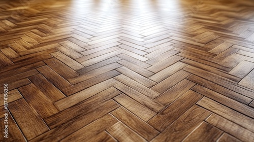 Fototapeta Naklejka Na Ścianę i Meble -  3D rendering of wood parquet board as a natural material for design and presentation backgrounds