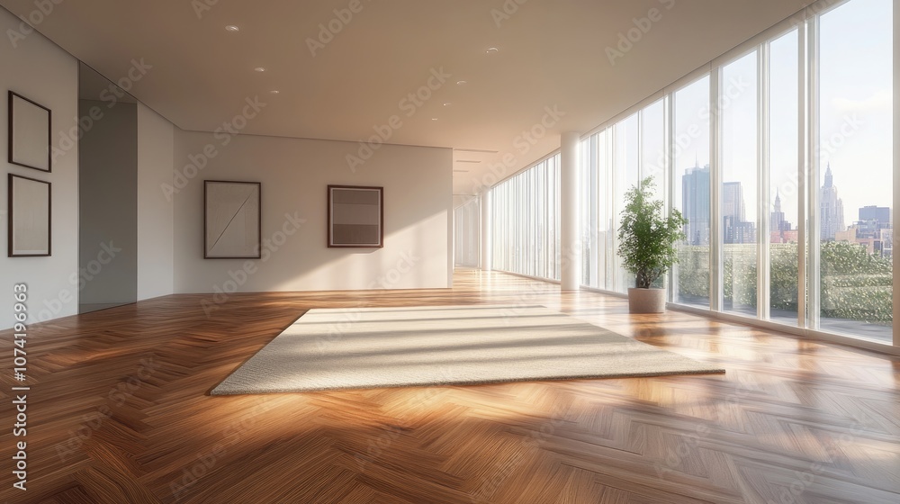 3D rendering of carpet tiles and laminate parquet flooring 3D rendering of carpet tiles and laminate parquet flooring