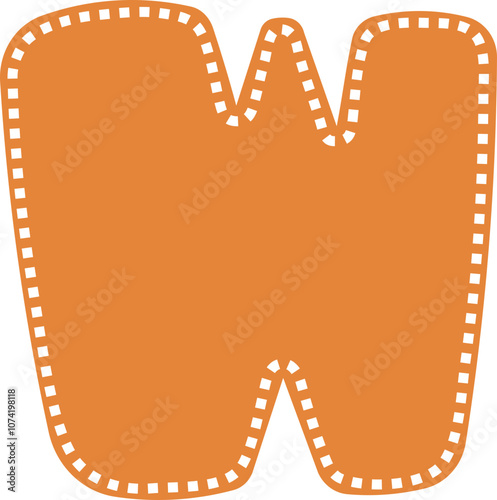 Stitched Alphabet Letters A to Z – Cute Fabric Style Uppercase Font for Kids and Nursery Design