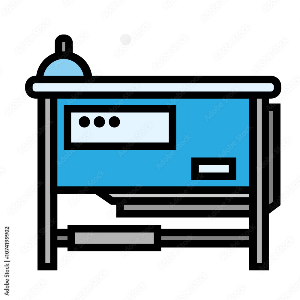 Graphic of Laboratory Workbench with Equipment Graphic of Laboratory Workbench with Equipment