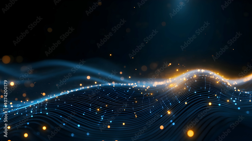 Futuristic digital data stream visualization. Can be used in the description of network abilities Futuristic digital data stream visualization. Can be used in the description of network abilities
