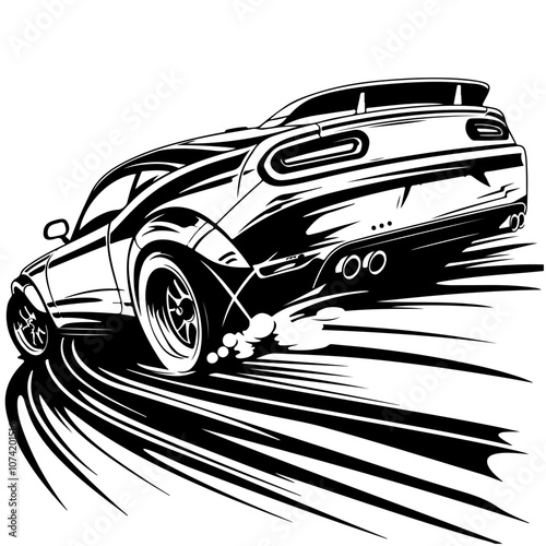 Street Racing Vector Logo