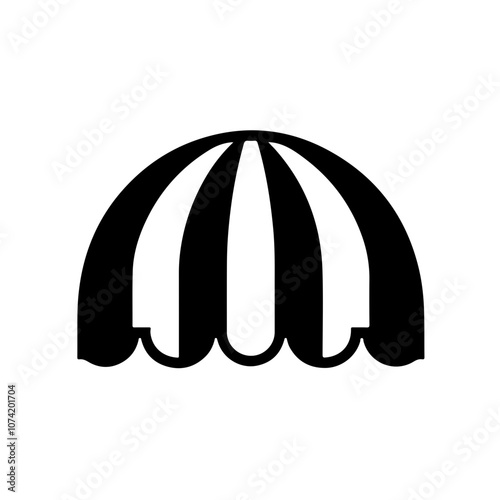Striped Awnings Vector Logo