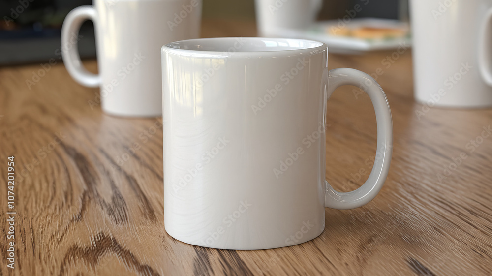 White coffee cup mockup in cozy cafe setting. Minimalistic advertising and marketing material with blank empty text space.
White coffee cup mockup in cozy cafe setting. Minimalistic advertising and marketing material with blank empty text space.