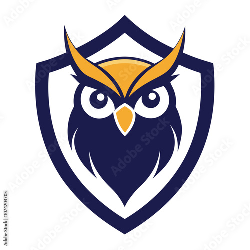 "Wise Owl mascot logo featuring a charming, intelligent owl with large, expressive eyes and glasses perched on its beak. Perfect for symbolizing knowledge, wisdom, and guidance."