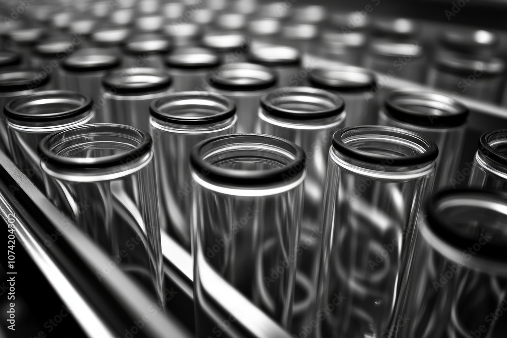 Laboratory Test Tubes in Holder for Clinical Use Laboratory Test Tubes in Holder for Clinical Use