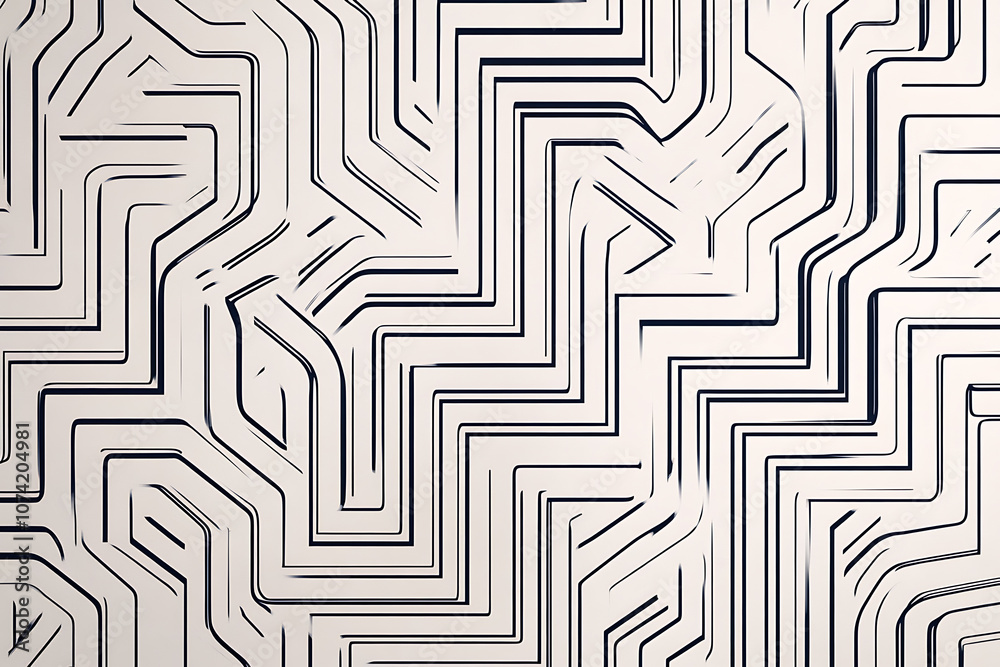Intricate black and white maze pattern with winding lines, creating an abstract geometric background. Ideal for design projects, textures, and visual concepts.
Intricate black and white maze pattern with winding lines, creating an abstract geometric background. Ideal for design projects, textures, and visual concepts.