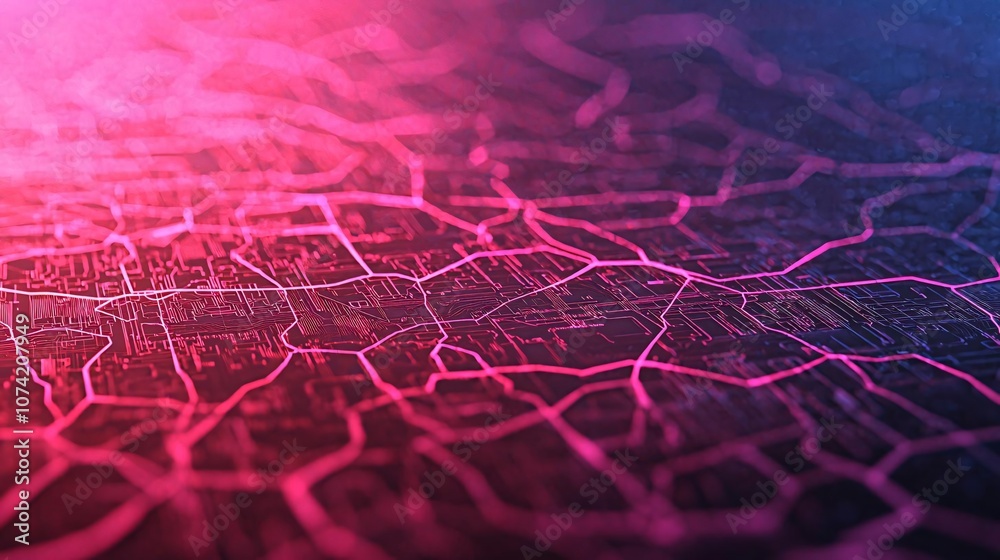 Colorful abstract texture with intricate patterns evoking digital art and contemporary design.