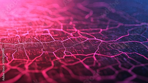 Colorful abstract texture with intricate patterns evoking digital art and contemporary design.