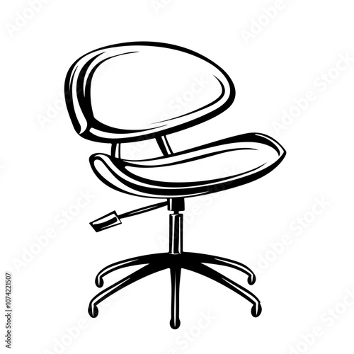 Stylist Chair Vector Logo