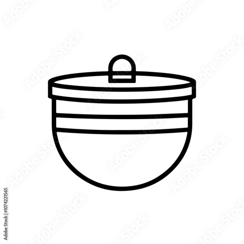 Styrofoam Container Closed Vector Logo