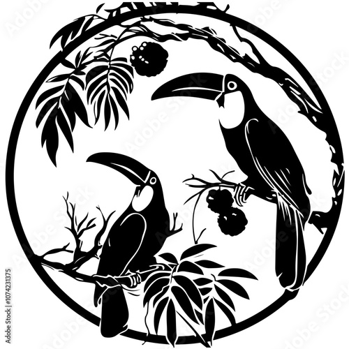 Toco toucans Vector Logo