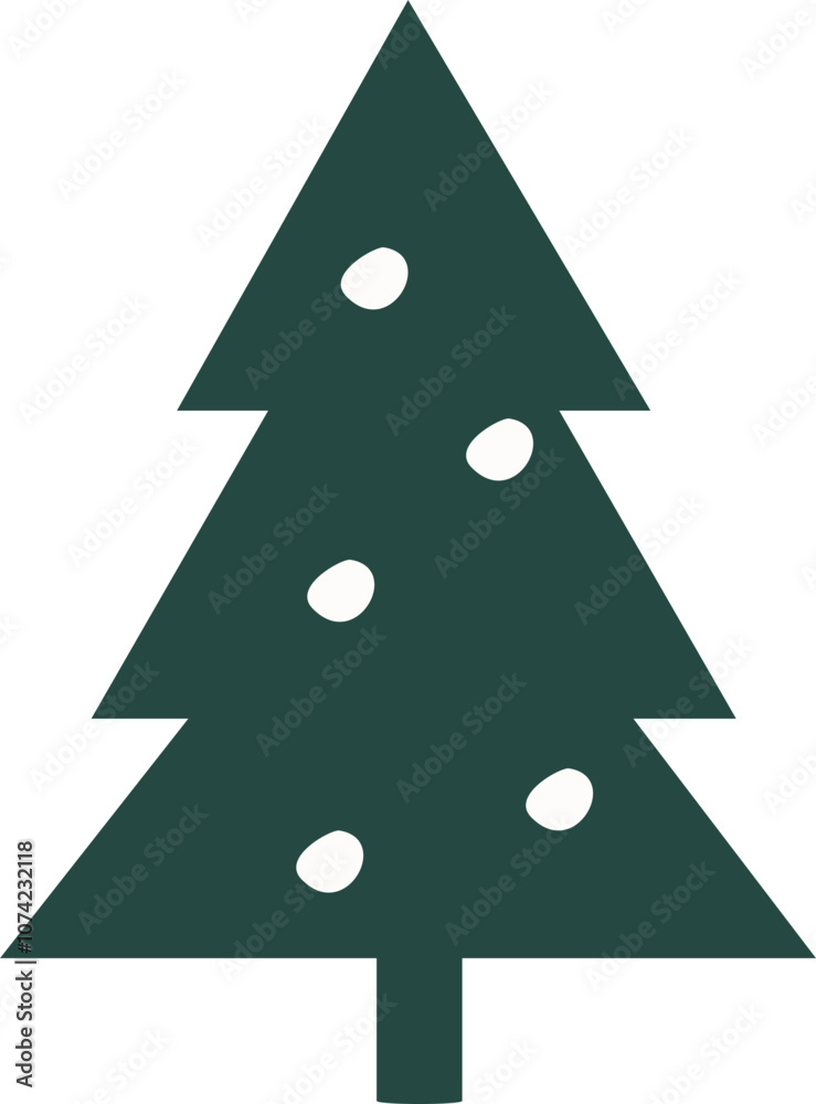 Fototapeta premium Hand Drawn Christmas Tree Designs