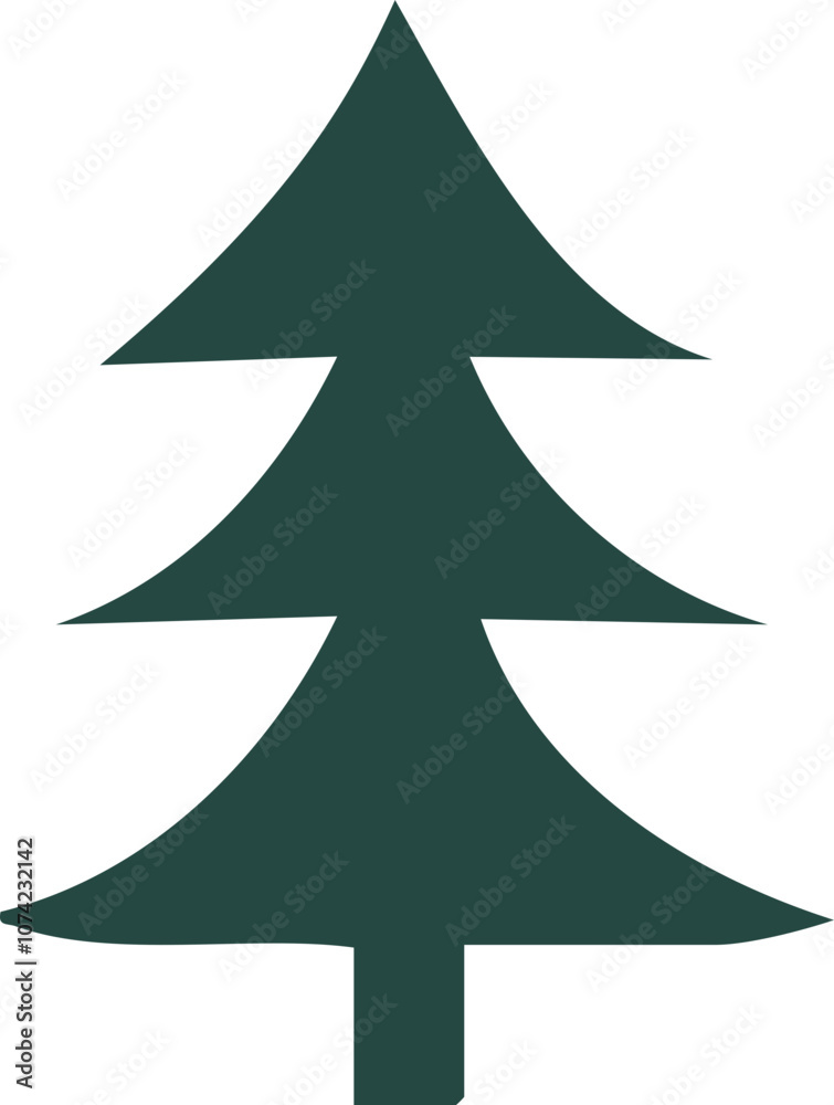 Obraz premium Hand Drawn Christmas Tree Designs