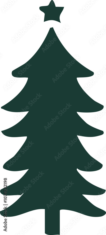 Fototapeta premium Hand Drawn Christmas Tree Designs