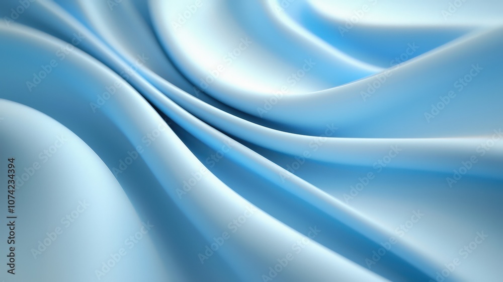Obraz premium Abstract Blue Fabric Drape Soft Smooth Elegant Texture Background