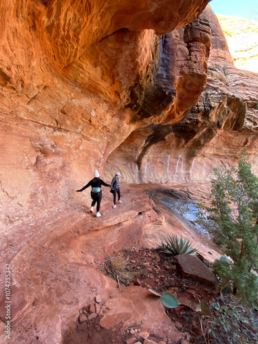 Cave hopping in Sedona AZ photo