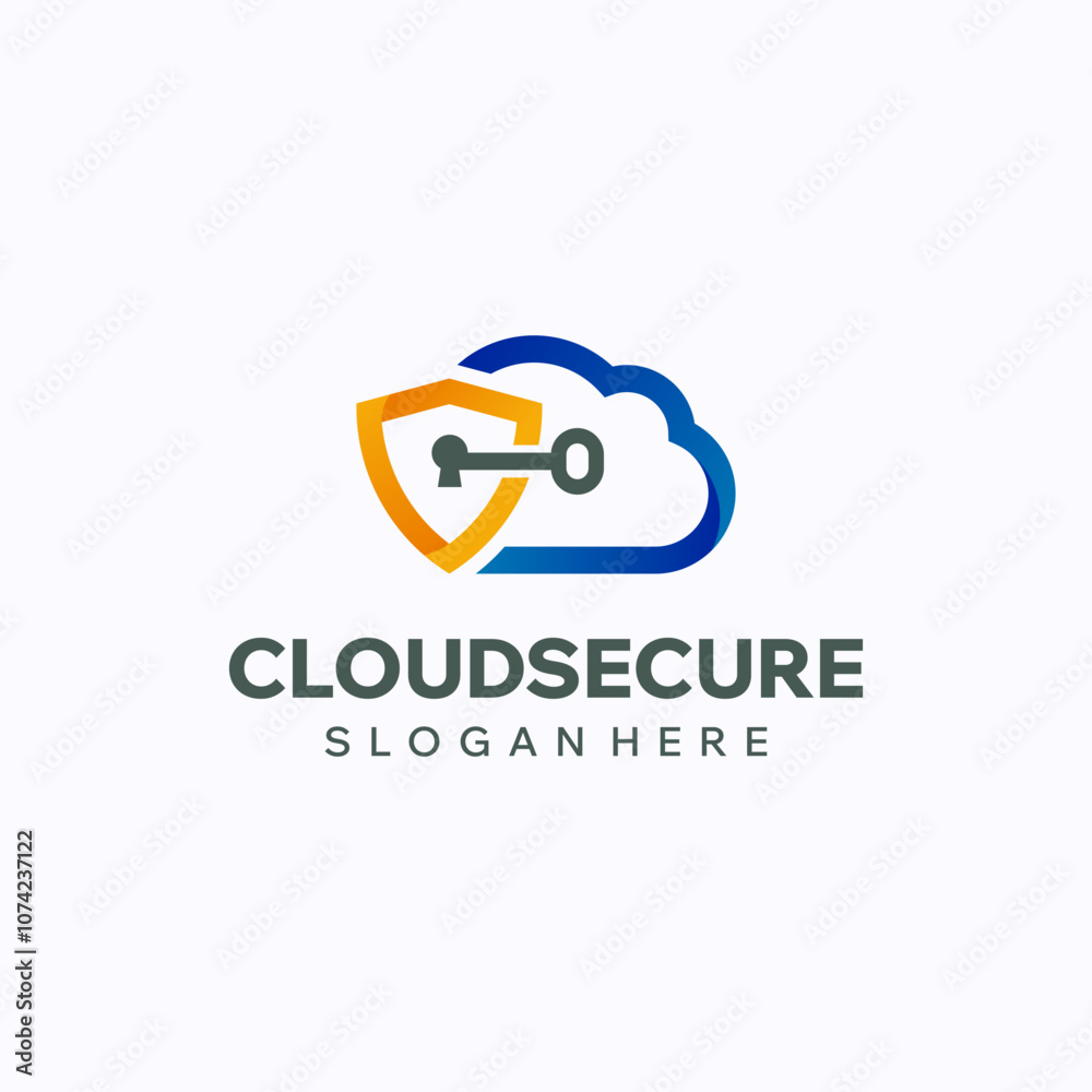 Cloud privacy logo design template. Software security and protection concept. Creative vector symbol. Cloud privacy logo design template. Software security and protection concept. Creative vector symbol.