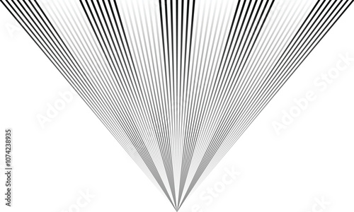 abstract geometric black white gradient vertical triangle line pattern.