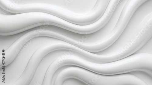 Abstract White Plastic Swirling Background Texture Modern Design Minimalist Wallpaper