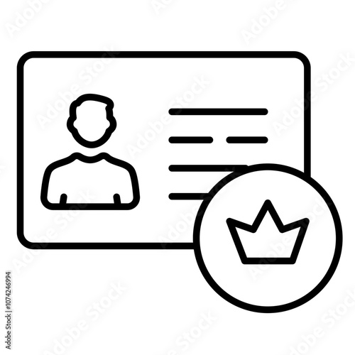 Membership and Member card Icon