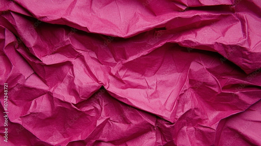 Crumpled Magenta Paper Texture Background Abstract Design Crumpled Magenta Paper Texture Background Abstract Design