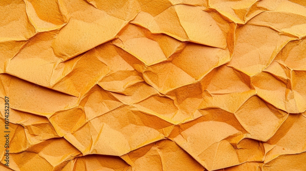 Crumpled Orange Paper Texture Background Abstract Design Element Crumpled Orange Paper Texture Background Abstract Design Element