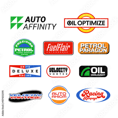 11 Automotive Logo Sticker Collection