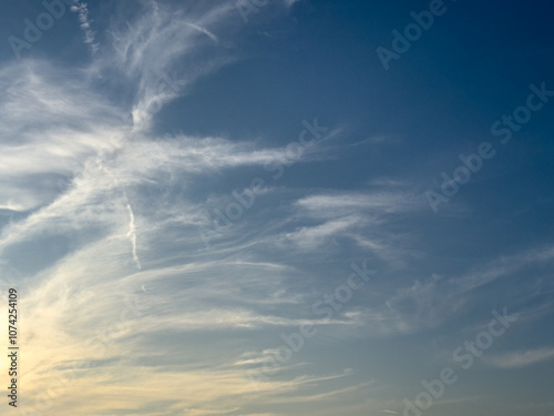 Canvas Print blue sky with clouds