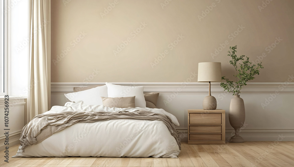 Fototapeta premium Fresh minimalist interior design ideas, each one unique