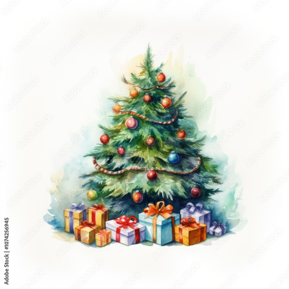 Fototapeta premium Christmas tree paper plant.
