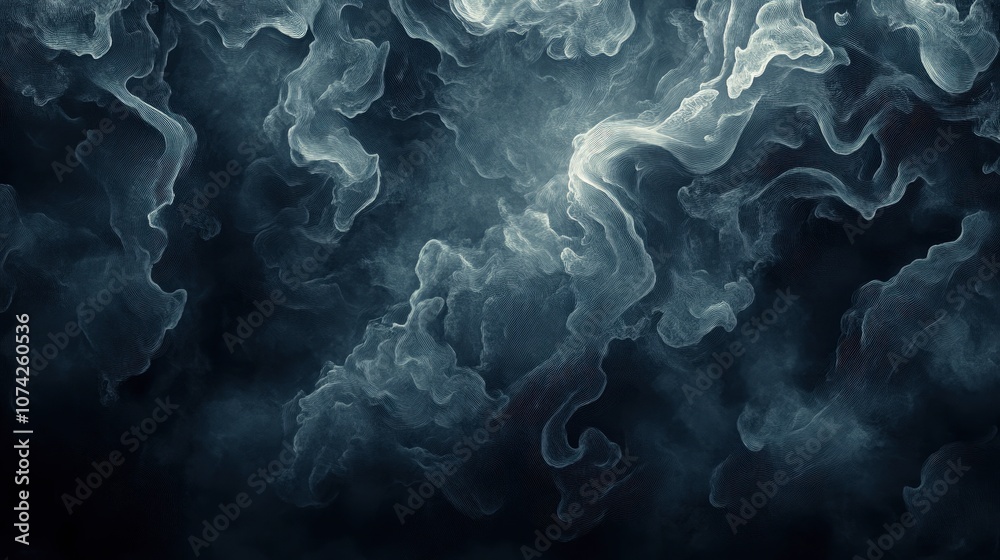 Ethereal Smoke Background with Soft Swirls and Abstract Patterns for Creative Designs and Artistic Projects Ethereal Smoke Background with Soft Swirls and Abstract Patterns for Creative Designs and Artistic Projects