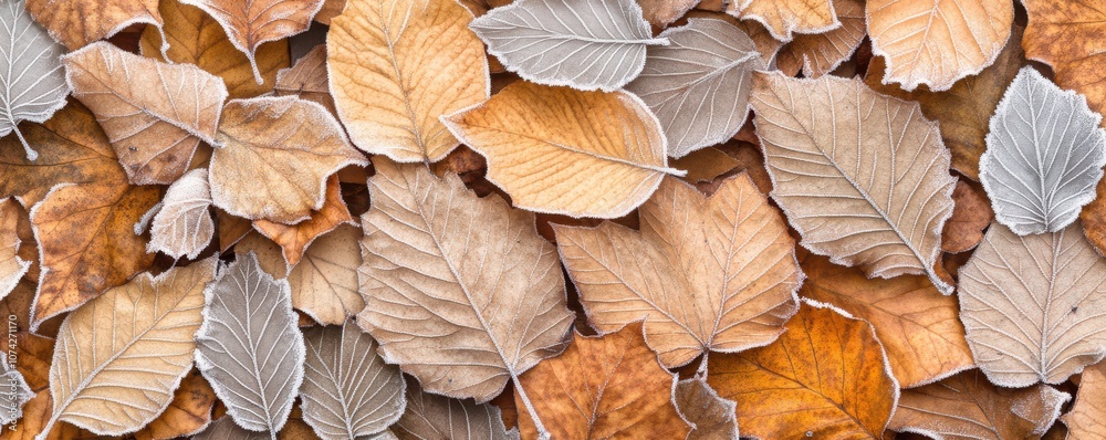 Colorful autumn leaves scattered on the ground in beautiful array. Colorful autumn leaves scattered on the ground in beautiful array.