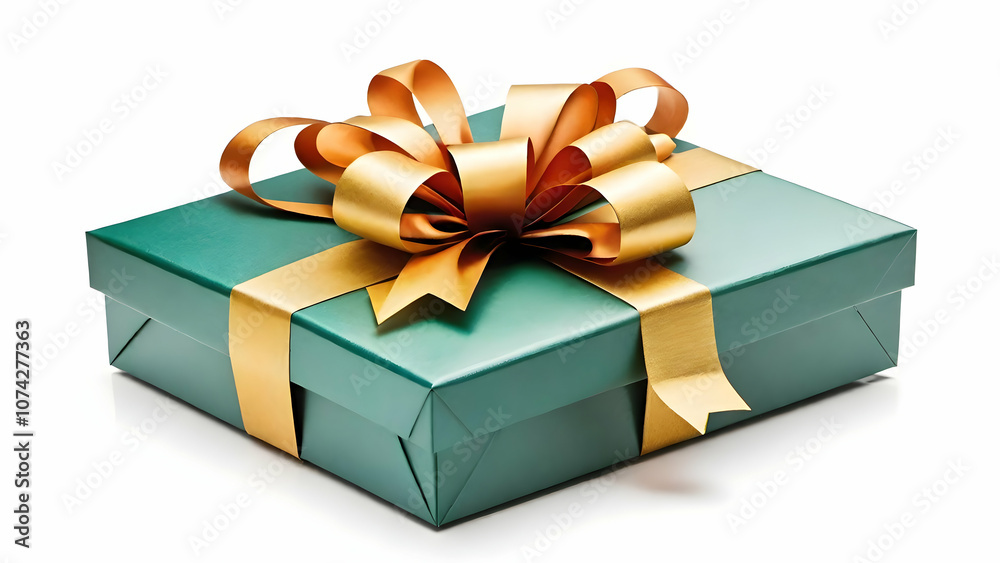 Gift box isolated on white background for Christmas, new year, birthday, party themes. Gift box isolated on white background for Christmas, new year, birthday, party themes.