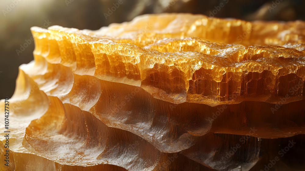 Close-up of a textured mineral, showcasing intricate patterns and warm hues, highlighting nature's beauty and complexity. Close-up of a textured mineral, showcasing intricate patterns and warm hues, highlighting nature's beauty and complexity.