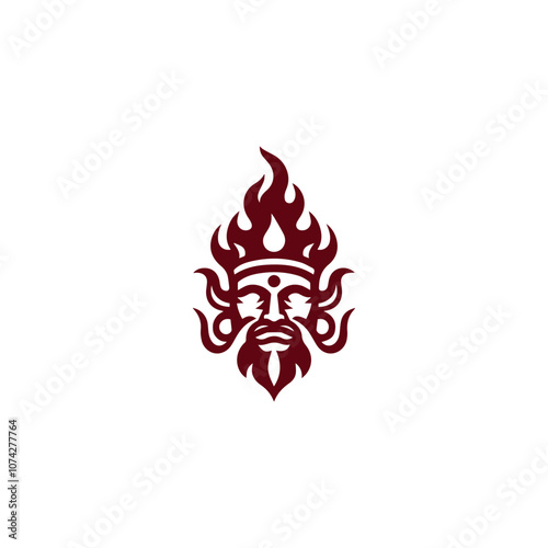 Fire god logo