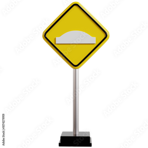 Road Hump Warning Sign