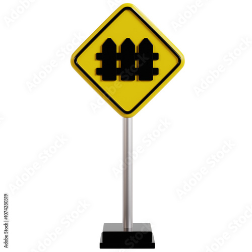 Fotografie Railway Level Crossing Sign