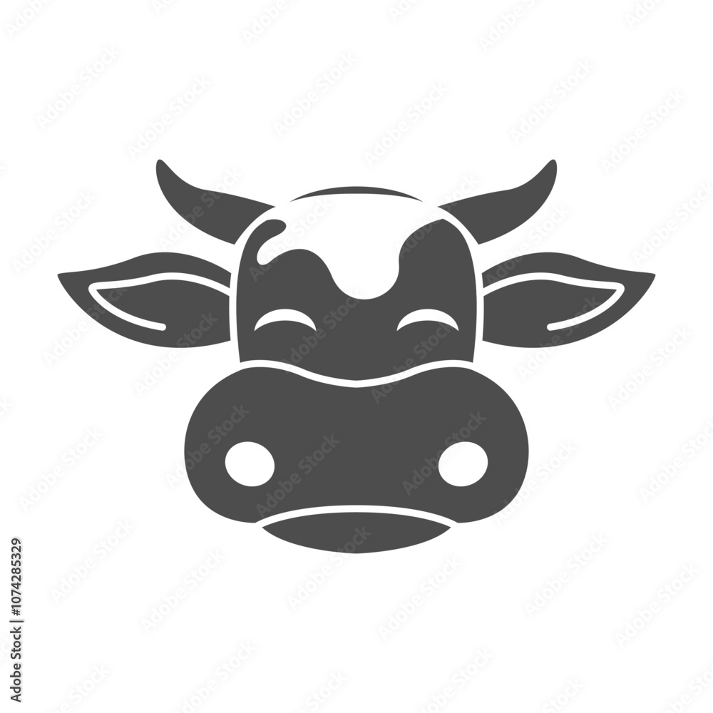 Cow icon logo design Cow icon logo design