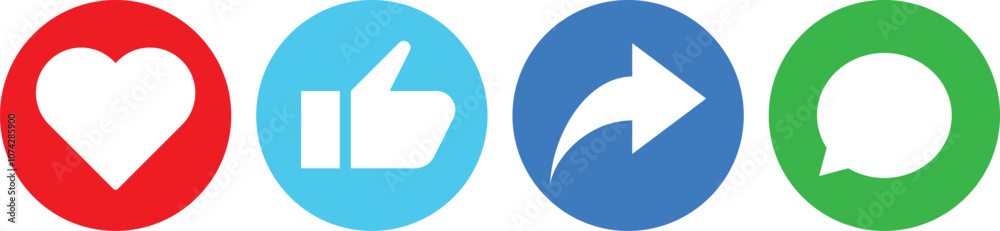 like, Share, comment and love icon button, social media vector. Social media elements
like, Share, comment and love icon button, social media vector. Social media elements