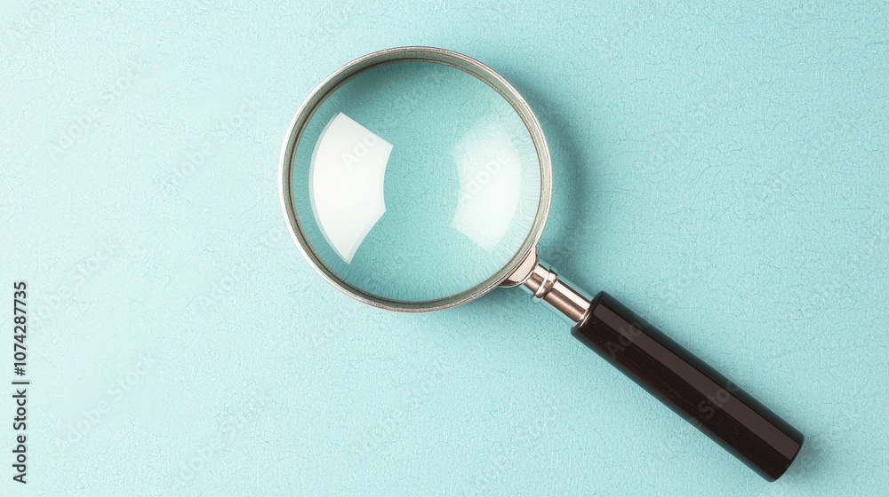 Magnifying Glass on Blue Background Search Investigation Discovery Explore Magnifying Glass on Blue Background Search Investigation Discovery Explore