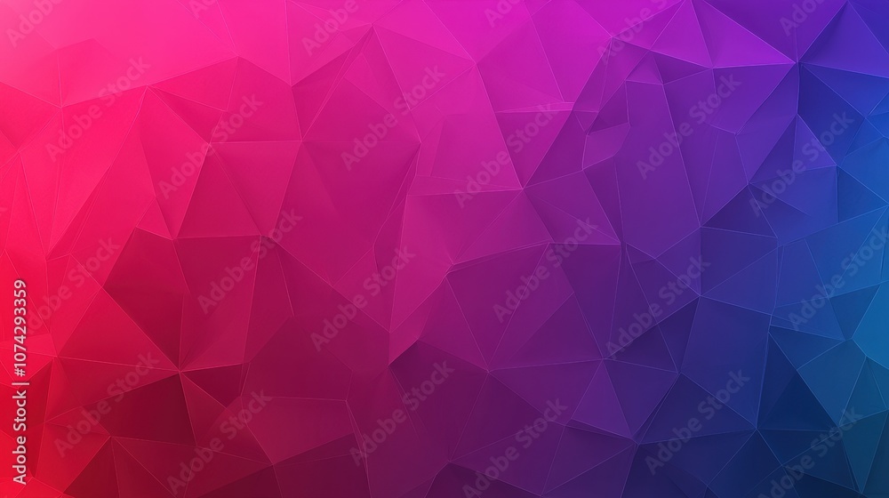 Abstract Geometric Pattern   Pink  Teal  Navy Triangles Background