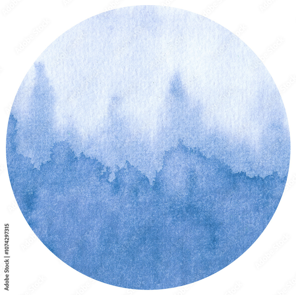 Blue Watercolor hand painted circles texture. Watercolour circle elements for design. Blue Watercolor hand painted circles texture. Watercolour circle elements for design.