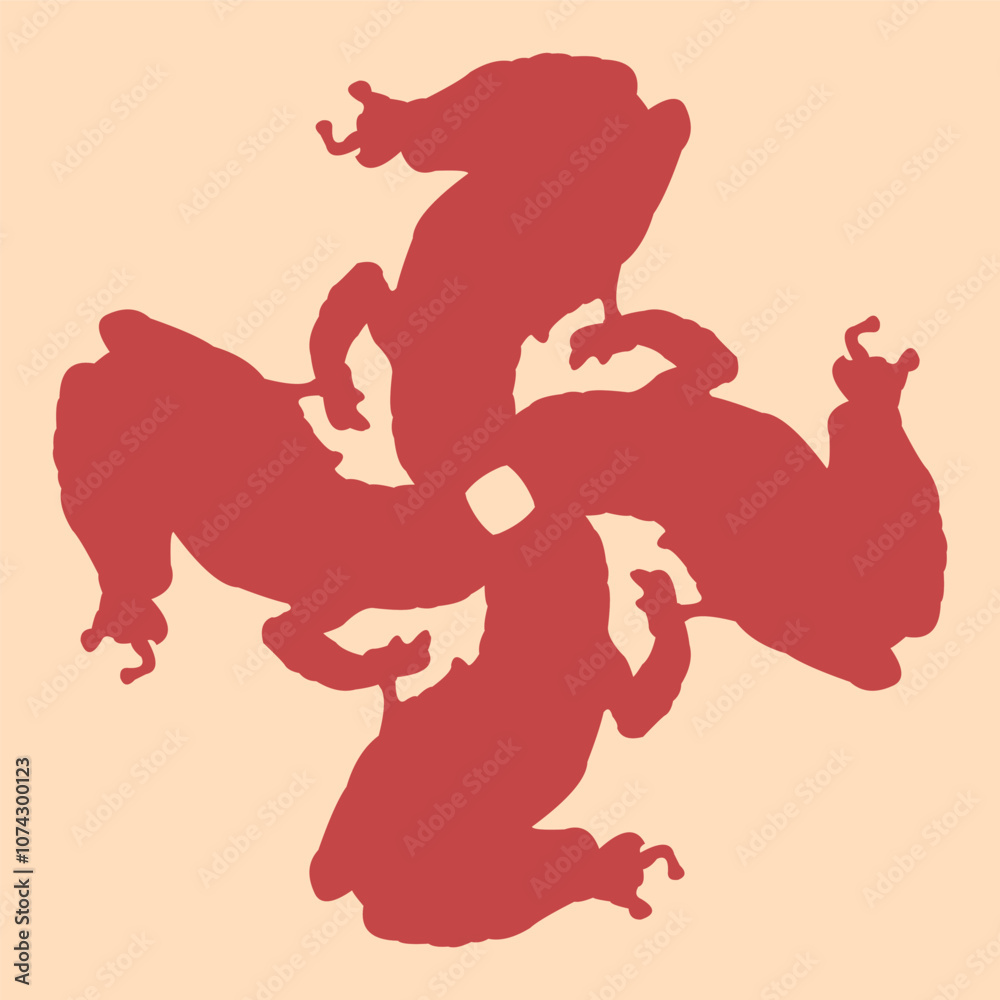pink frog patterned ceramic or tile designs pink frog patterned ceramic or tile designs