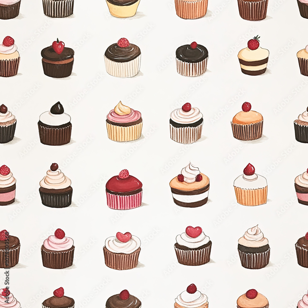 rows of tiny desserts rows of tiny desserts