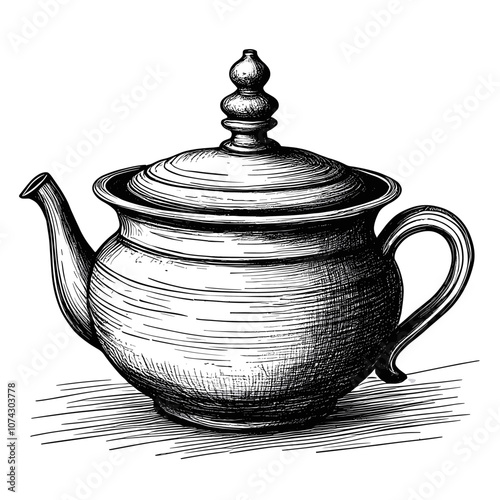 teapot isolated on transparent background