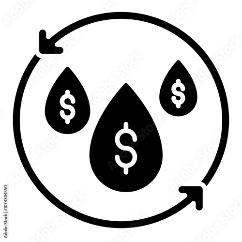 Liquidity money Icon