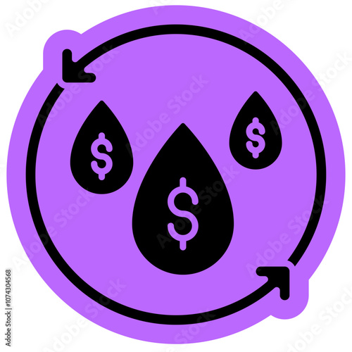 Liquidity money Icon