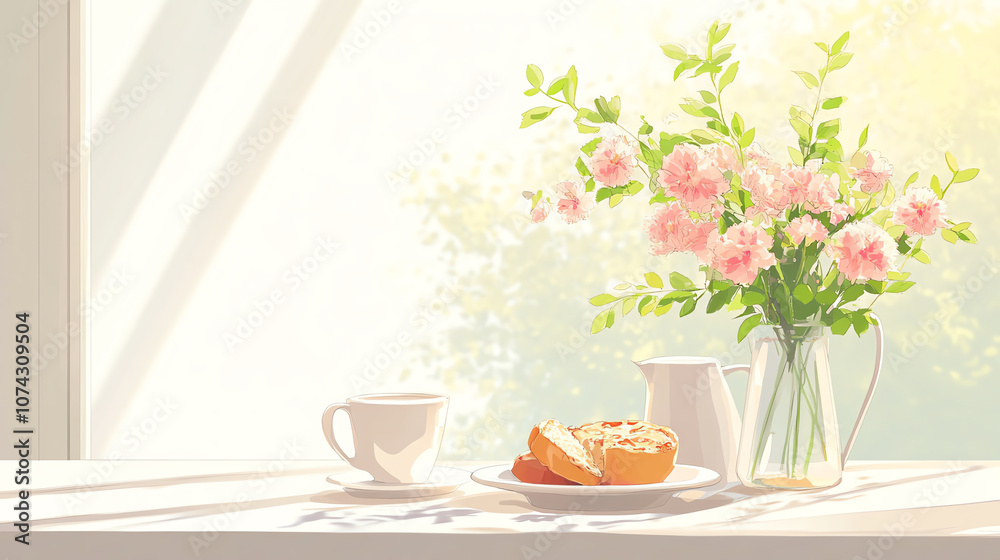 Breakfast with Nice View Background with Natural Lighting and UltraRealistic 50 Prompts Breakfast with Nice View Background with Natural Lighting and UltraRealistic 50 Prompts