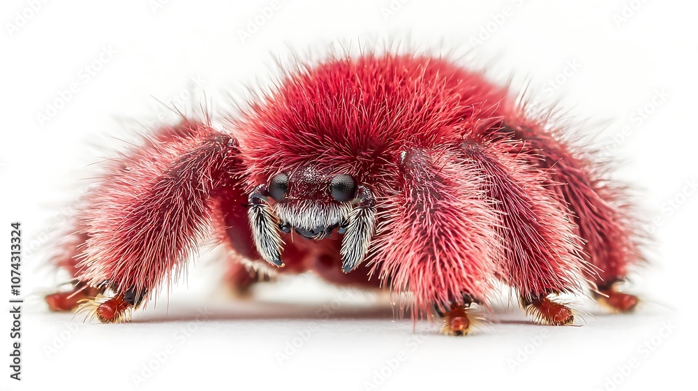 Pink Fluffy Spider Macro Close Up Pink Fluffy Spider Macro Close Up